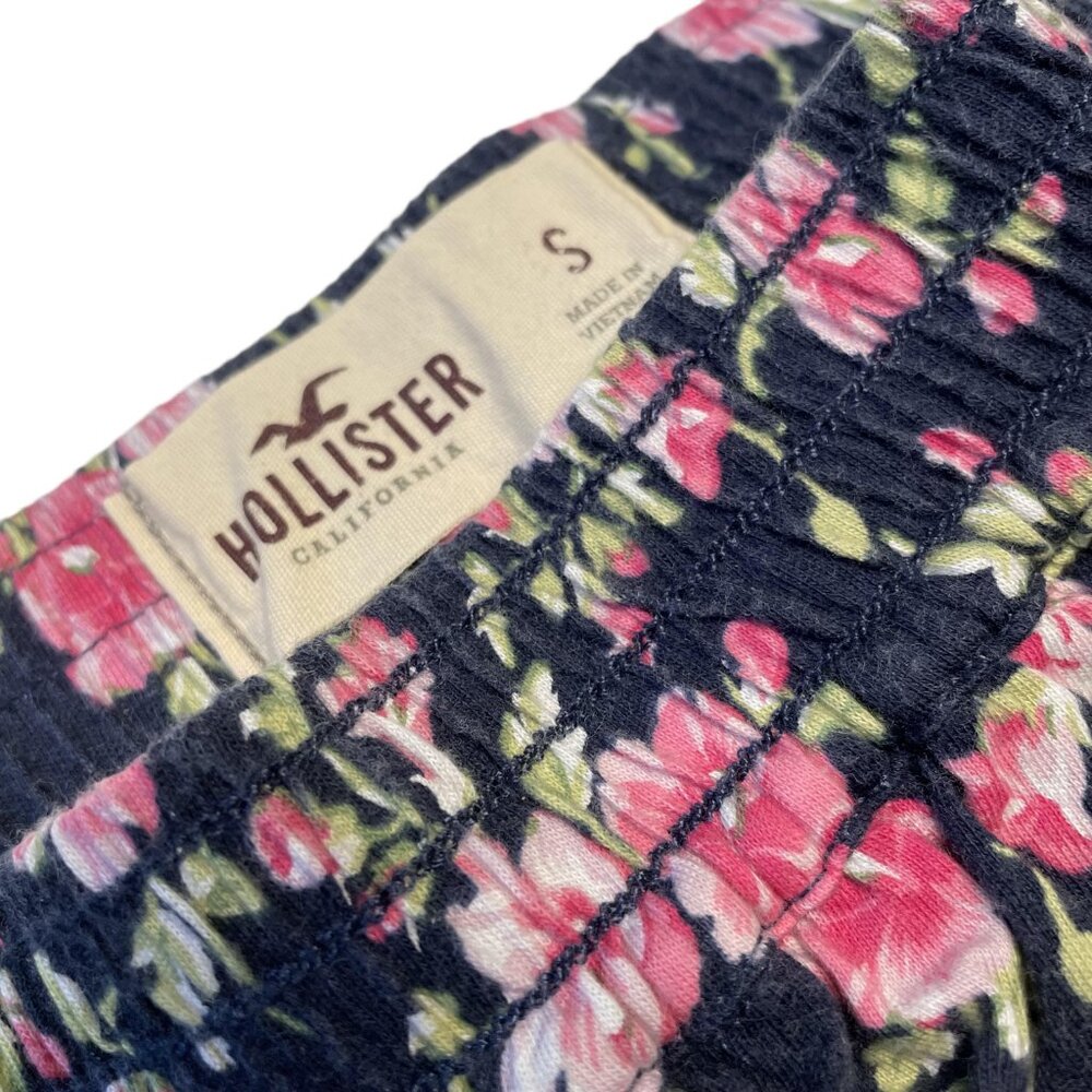 Hollister Blue Pink Floral Tiered Mini Skirt - Y2K Coquette Size Small - Picture 2 of 7